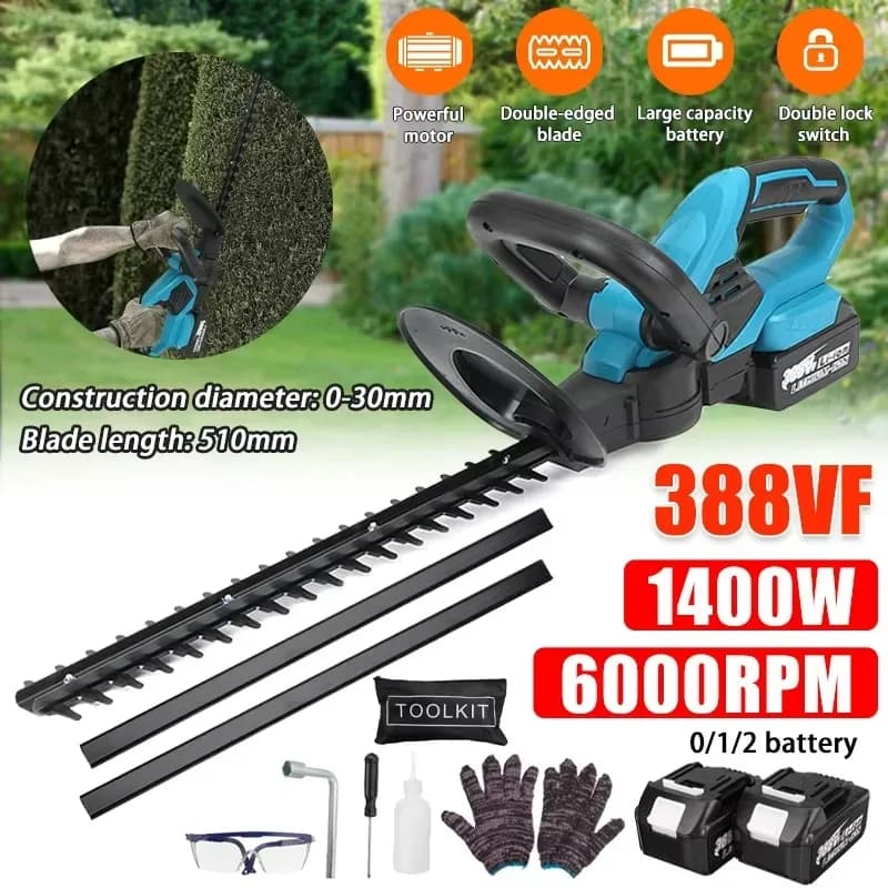 Cutters without brushes Portable electric shears Multifunctional home cutters Outdoor Green Double blade