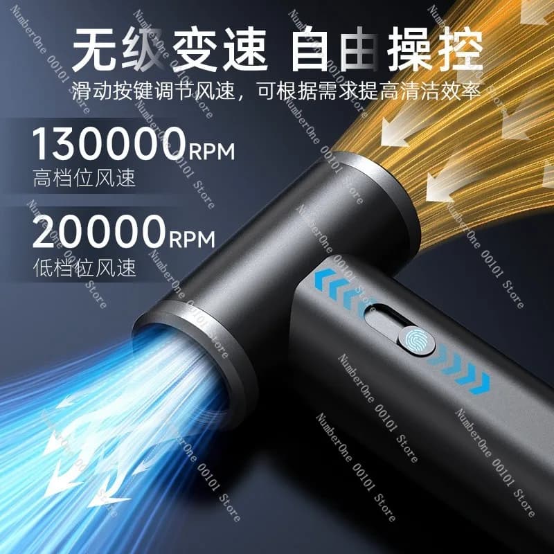Cross Border Handheld Turbo Fan Portable High Power Blower Outdoor Hair Dryer Dust Cleaner