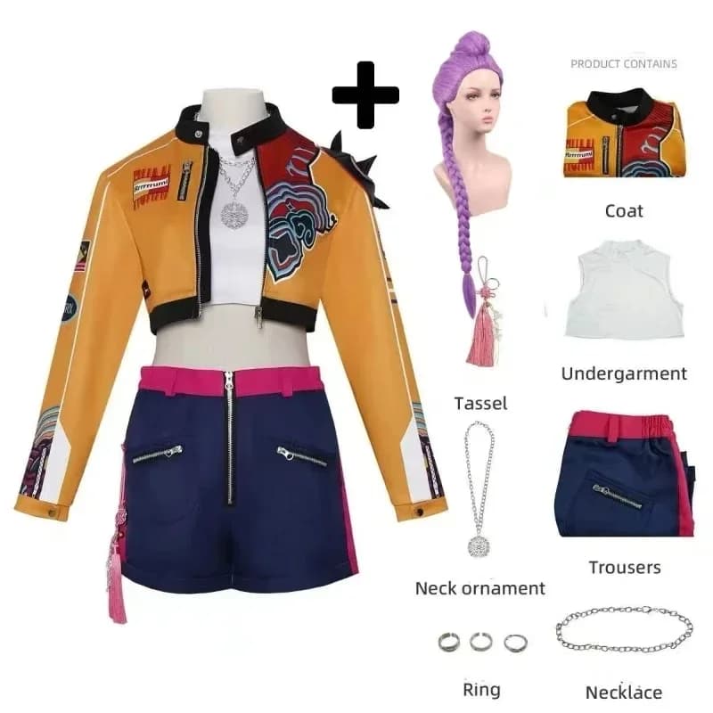 2026 Rumi Costume Cosplay Parrucca Donna Ragazza Carnevale di Halloween Comic-con Abiti da gioco di ruolo per feste