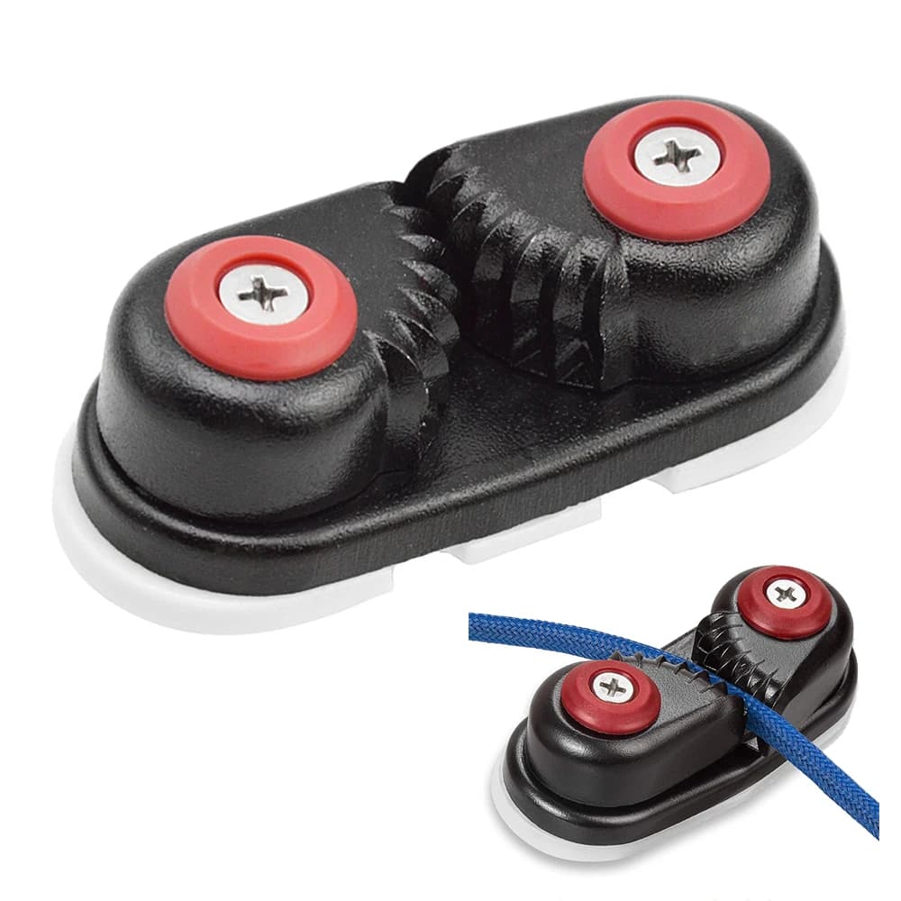 Yacht sailing canoe rope fixer Aluminium Cam Cleat Boat Cam Cleats Row Ball Bearing Cam Cleat Pulley Rope Clamp Dinghy Accessori