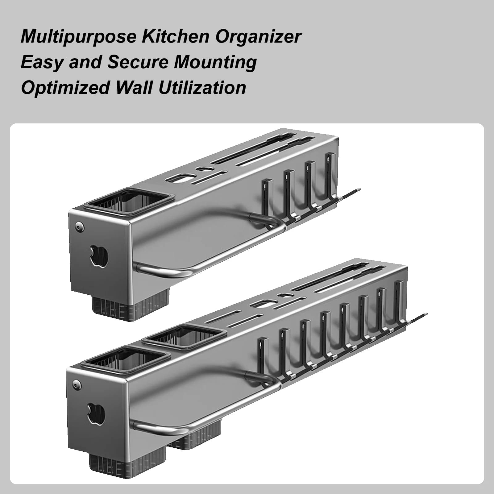 Kitchen Spice Holders Spice Holders Organizer for spoon and wands Hangers No drilling required