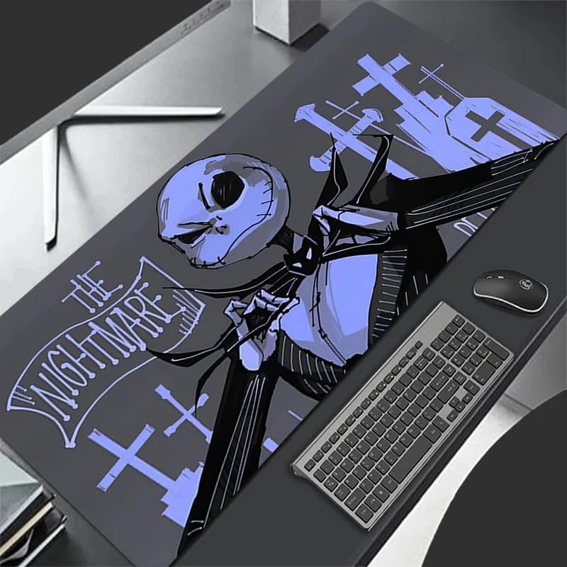 Rubber Table Mouse Mat Large Player Desk Mat Computer Keyboard Mini PC Game Accessories Carpet Jack Skellington