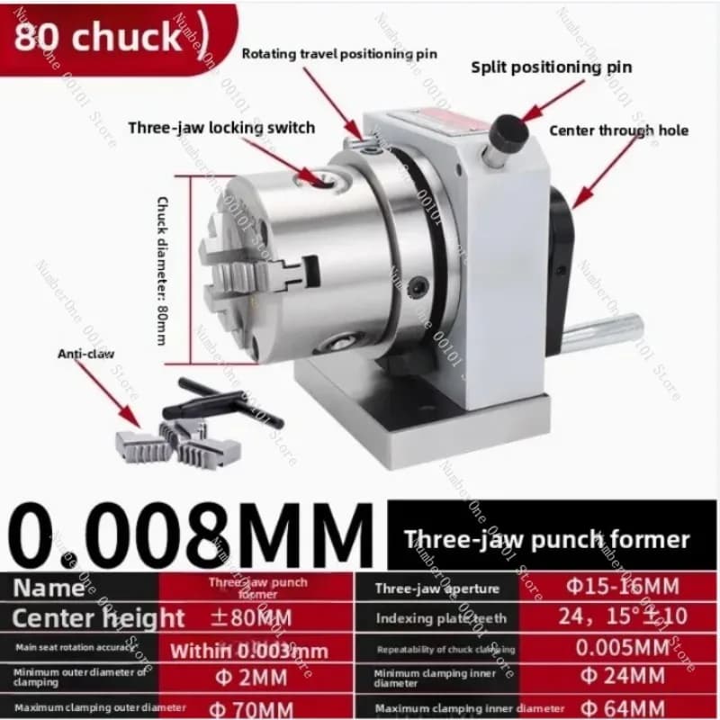 High Precision Three Jaw Punch Former One Way Two Way ER32 Collet Punch Machine Needle Grinding