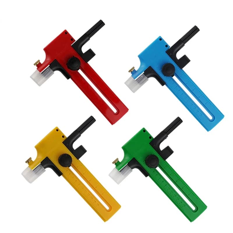 1Piece Rotary Compass Circle Cutter Double-stage Adjustable Paper Cardboard Rubber Vinyl Leather Art Craft Tool