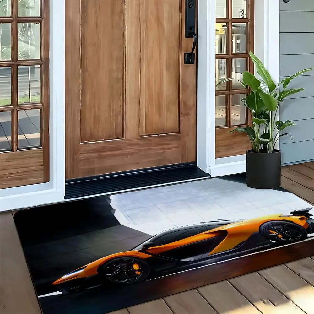 Tappetino per auto M-McLaren, tappetino per porta d'ingresso in morbida flanella, tappetino antiscivolo assorbente per bagno e camera da letto