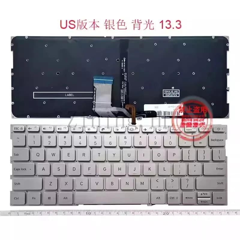 Tastiera interna sostitutiva adatta per notebook Xiaomi Air serie 13.3 TM1704 TM1703 TM1613R TM1604 161301 con retroilluminazione