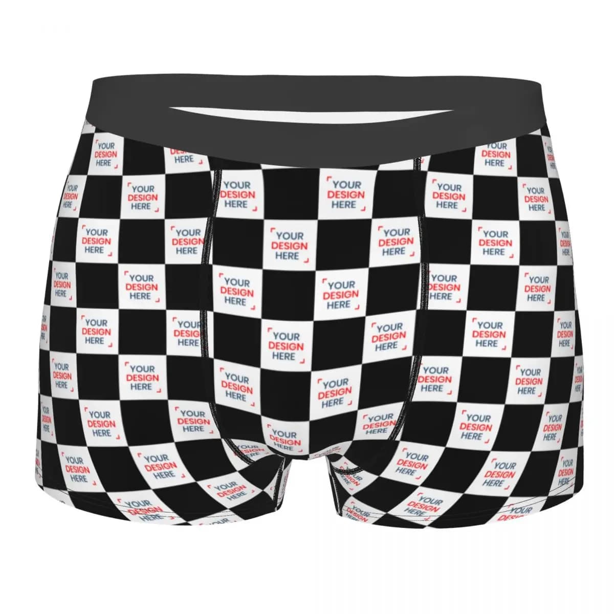 Boxer Personalizzati alla Moda con Logo, Slip Elasticizzati da Uomo, Crea il Tuo Design Qui, Intimo Personalizzato
