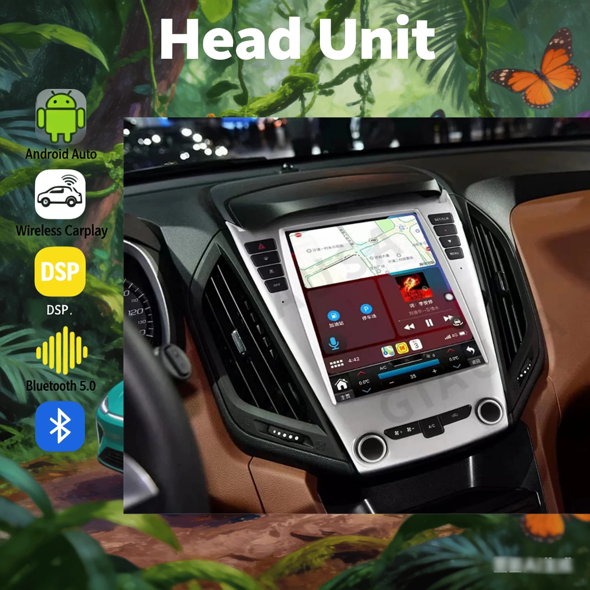 Android 14 per Chevrolet Equinox Explorer 2009-2017 Autoradio Multimediale con Schermo Touch, Carplay, Bluetooth, GPS 4G