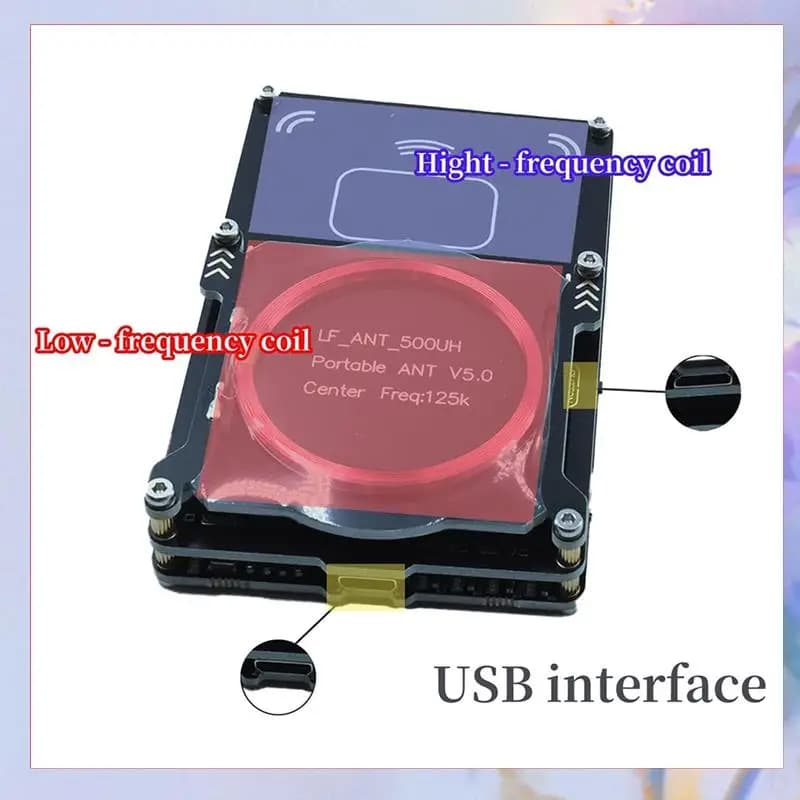 Proxmark3 512M Lettore di schede RFID Bruciatore Easy V5.0 RDV4 Memoria IC Carta d'identità Copiatrice Duplicatore Antenna integrata Decryptor-[A04I]