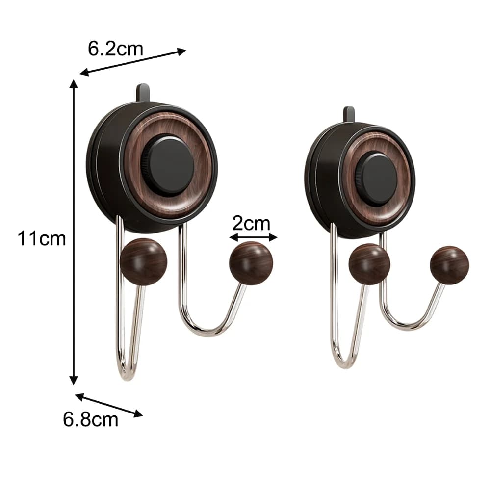 Shower Accessory Suction Cup Hooks Stainless Steel ABS Strong Suction Power No Drilling Required Strong Suction Cup Hooks