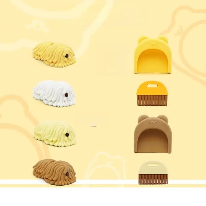 Nuovo Set di 2 Scatole di Cancelleria Creativa per Studenti, Gomme da Cancellare a Forma di Scopa, Carine, Puliscono Senza Lasciare Residui, Regalo per Bambini