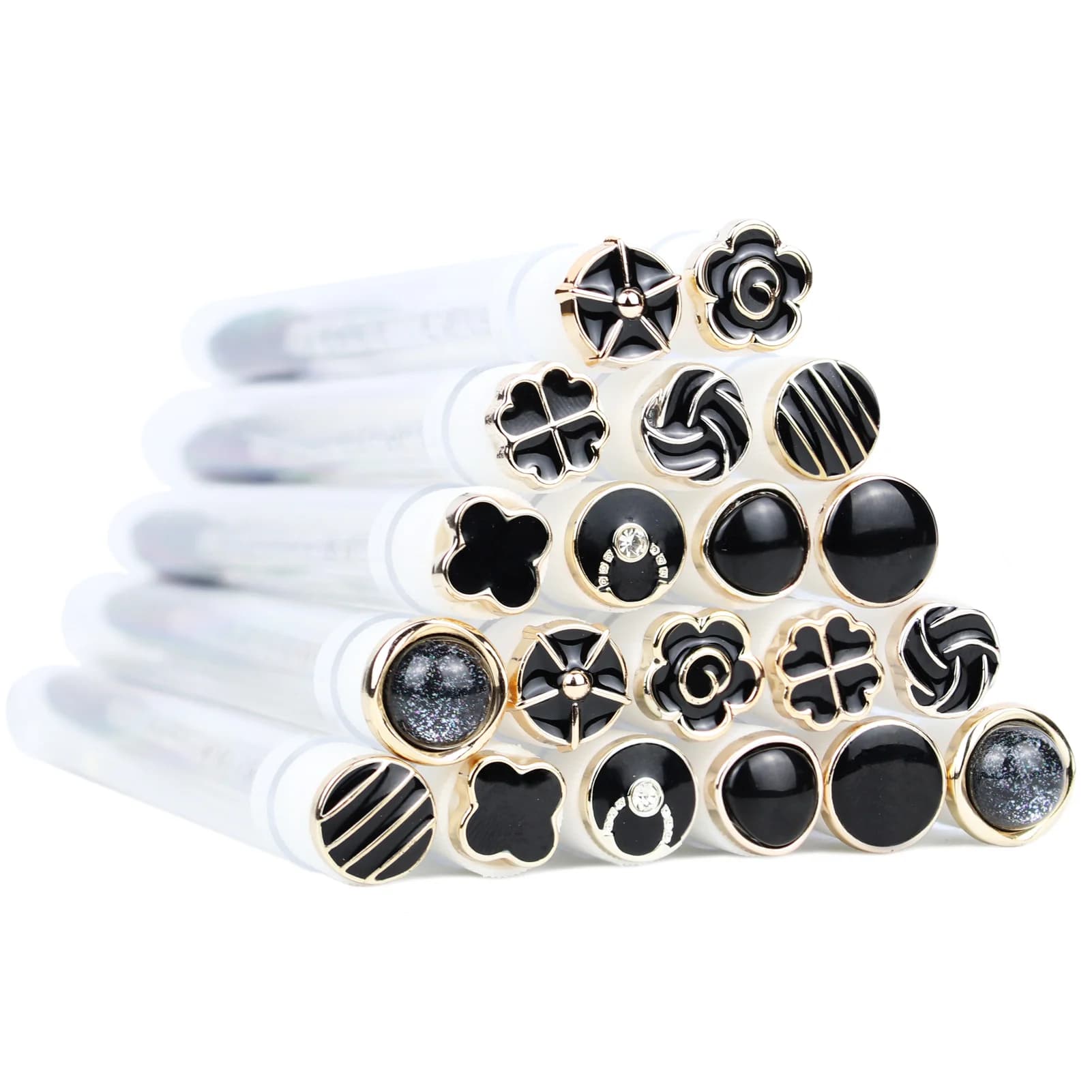 Mascara Baquette Tube 20 pieces Reusable Eyelash Spoons Black Tube Brushes Spoolies Eyelash Brushes Application for Eyelash Extension Brushes