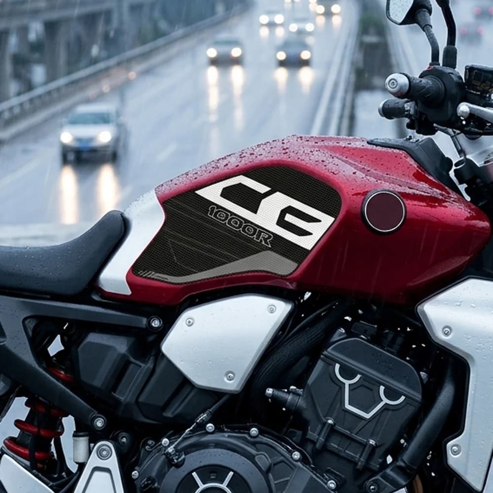 Adesivo Protettivo Laterale Serbatoio Moto per Honda CB1000R 2021-2025, Tappetino Antiscivolo Ginocchia