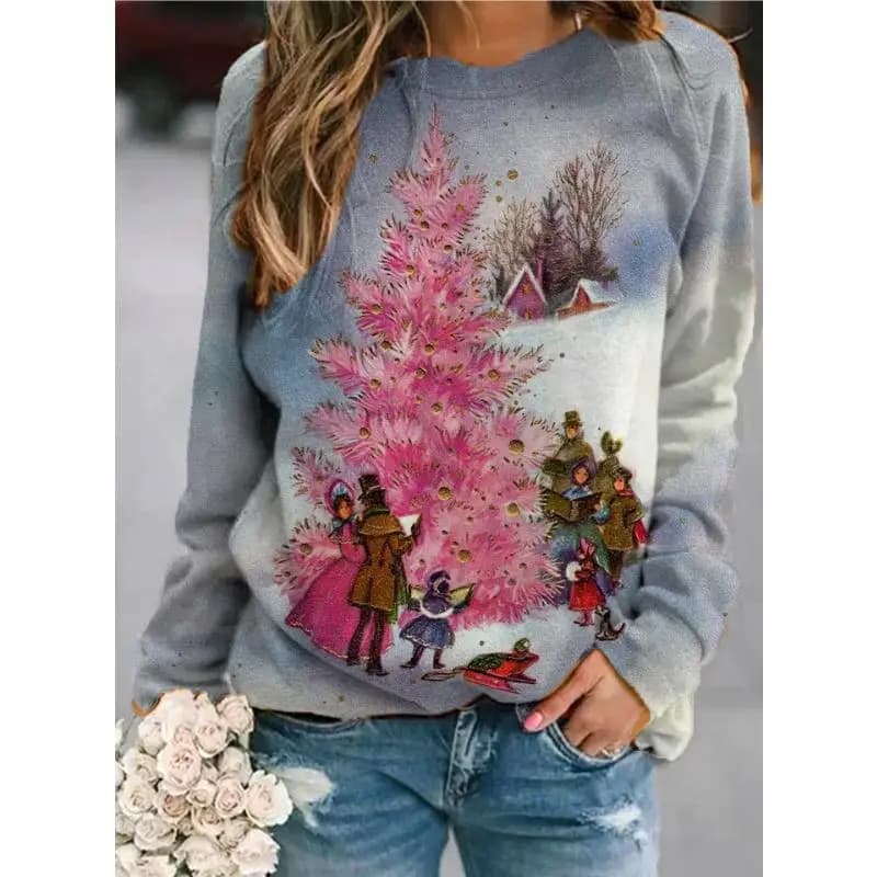 Nuova pianta floreale mucca stampa 3D felpe da donna raglan maniche lunghe con cappuccio casual Y2k pullover Harajuku top abbigliamento femminile