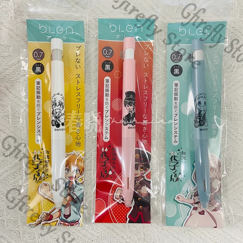 Toilet-bound Hanako-kun Yashiro Nene Minamoto Kou Anime Press Gel Penne neutre Penna a sfera autentica Collezione Cosplay