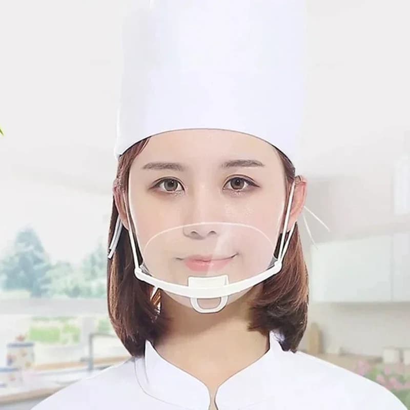 Cooking-Specific Catering Mask Kitchen Transparent Protective Face Shield 10-pack