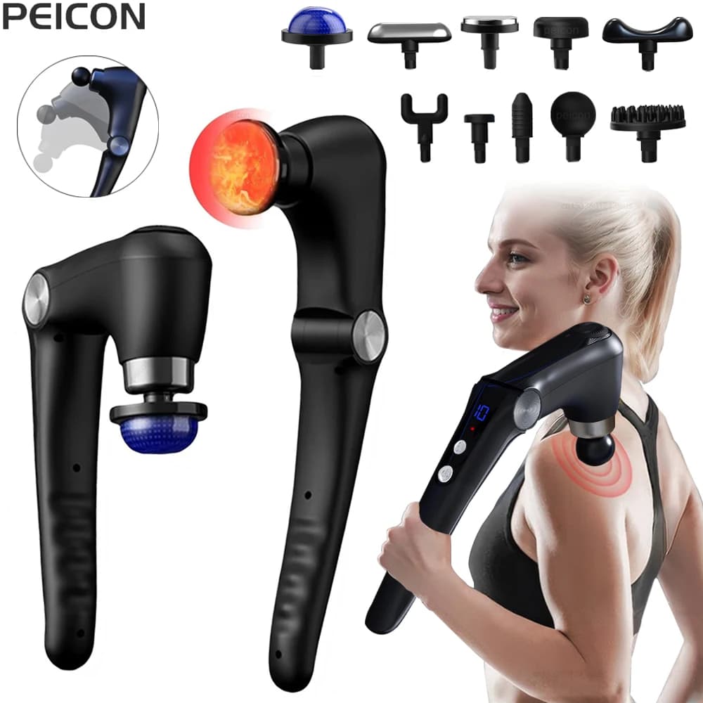 Massage Spanking Gun Back Massage Machine Massage Gun Electric Muscle Massage Gun Body Massage Neck High Frequency Back with Handle