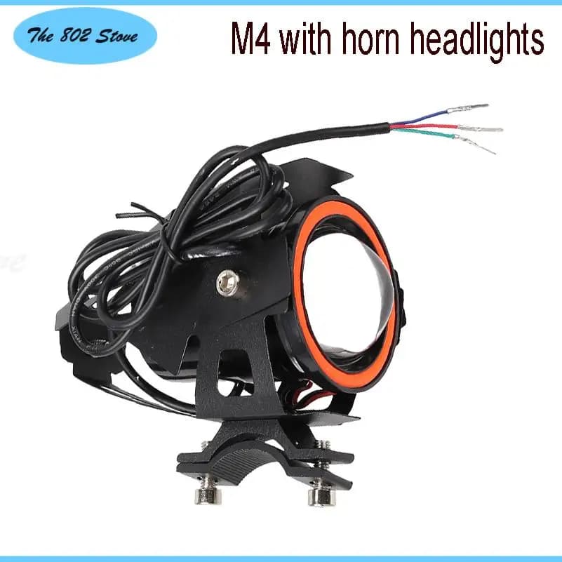 Faro per moto Fendinebbia Super Bright Abgle Eyes Faretti aggiuntivi Lampada da guida universale per moto ausiliaria U7 Mini LED