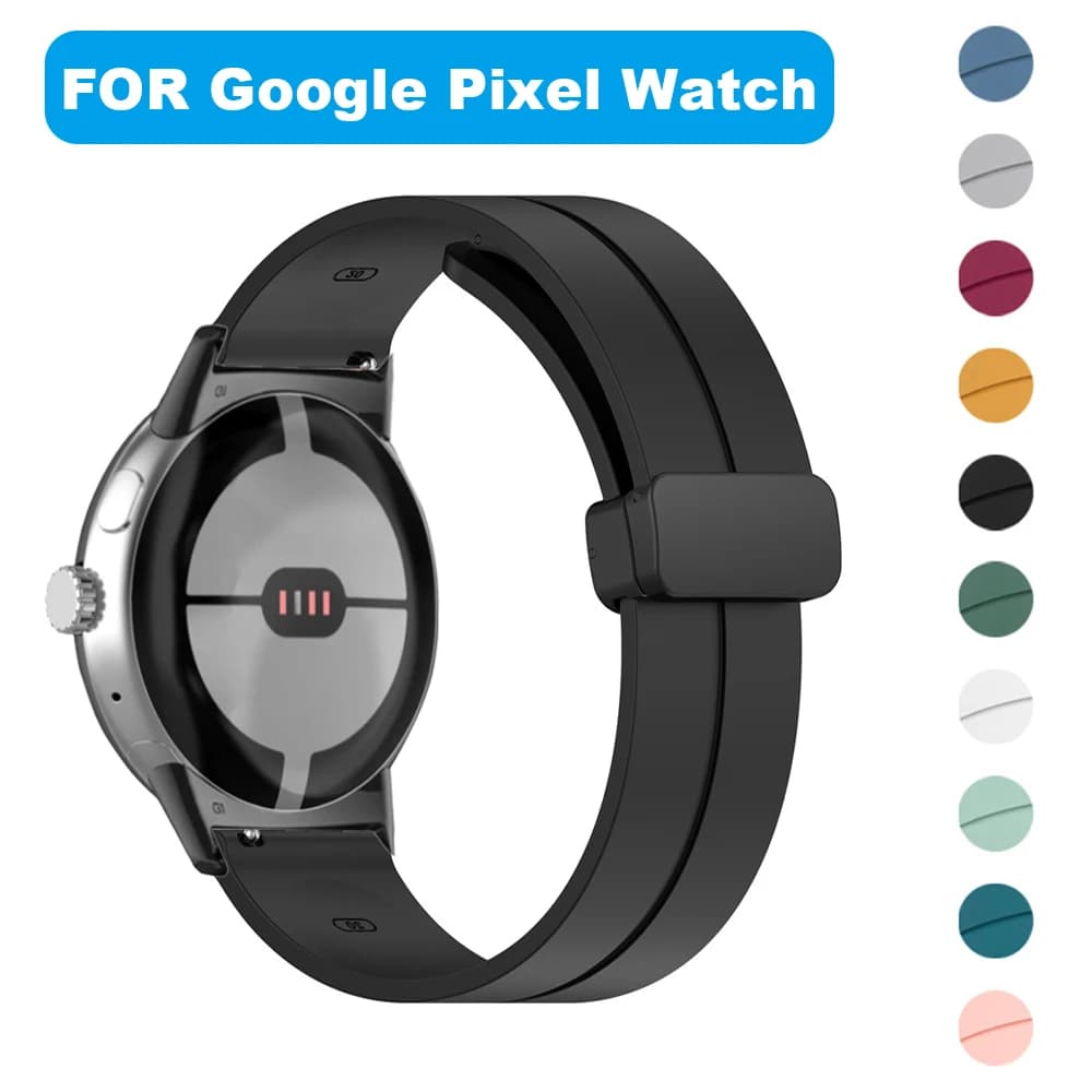 Cinturino in Silicone per Google Pixel Watch 2/1 Band Pixel Watch braccialetto attivo fibbia magnetica accessori per cinturini da polso sportivi