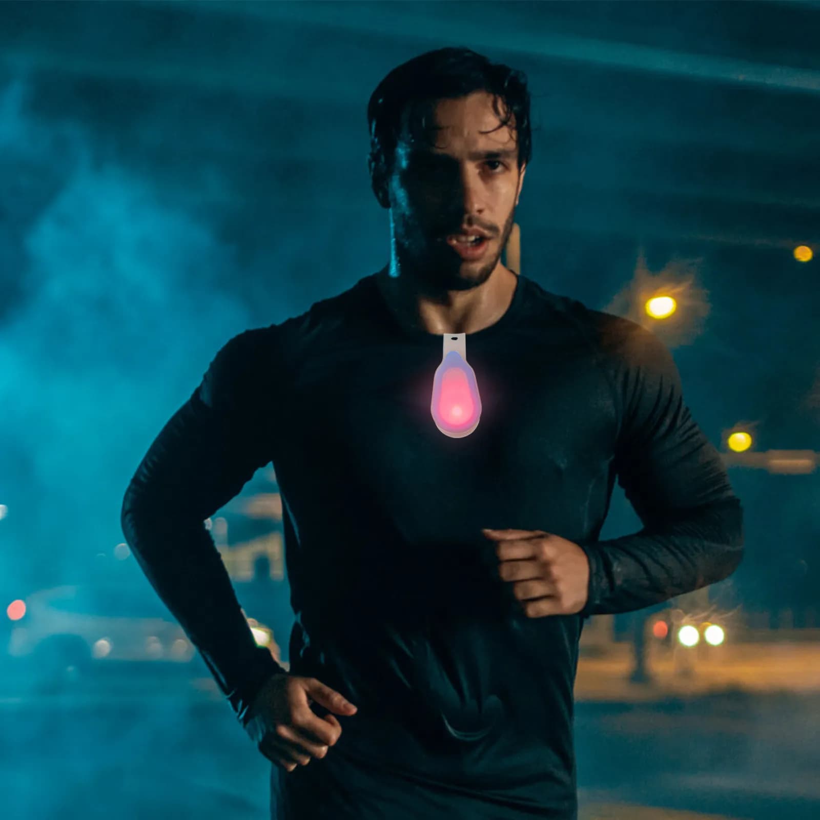 2Pcs LED Magnetic Flashlight Clip on Belt Coat Pocket Bike Vest Armband Headband for Night Walking Running Outdoor Sports Safety