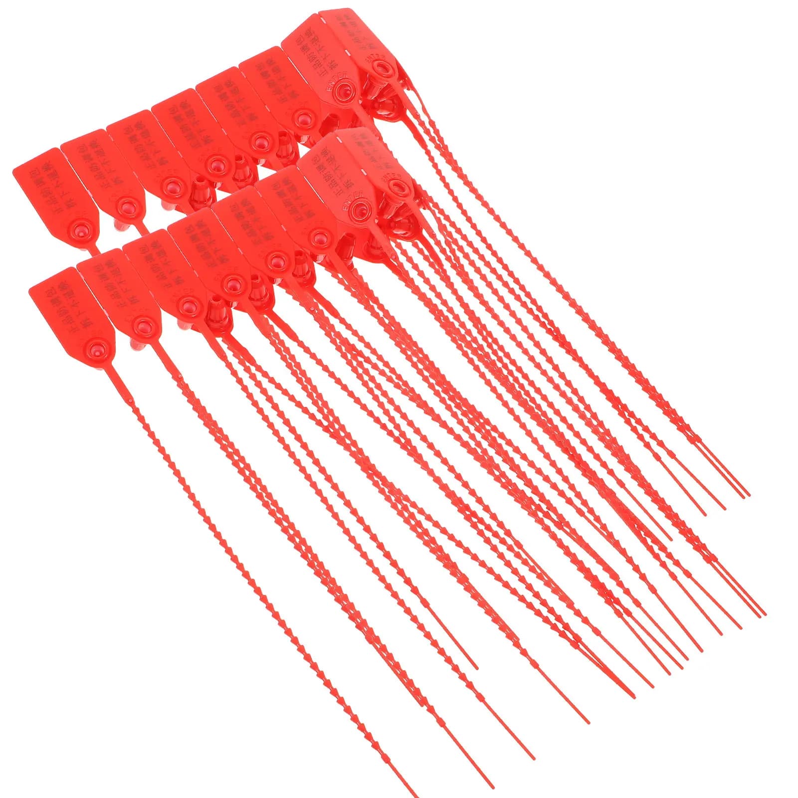 100Pcs Anti-Tamper Cable Zip Ties with Labels Self-Locking Wire Tie Wraps for Workshop Home Office Network Power Line Management