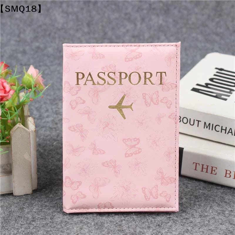 PU Leather Passport Cover For Men & Women Organizer - Protective Card Holder ID Document Covers Travel Passport Case 1PC【SMQ】