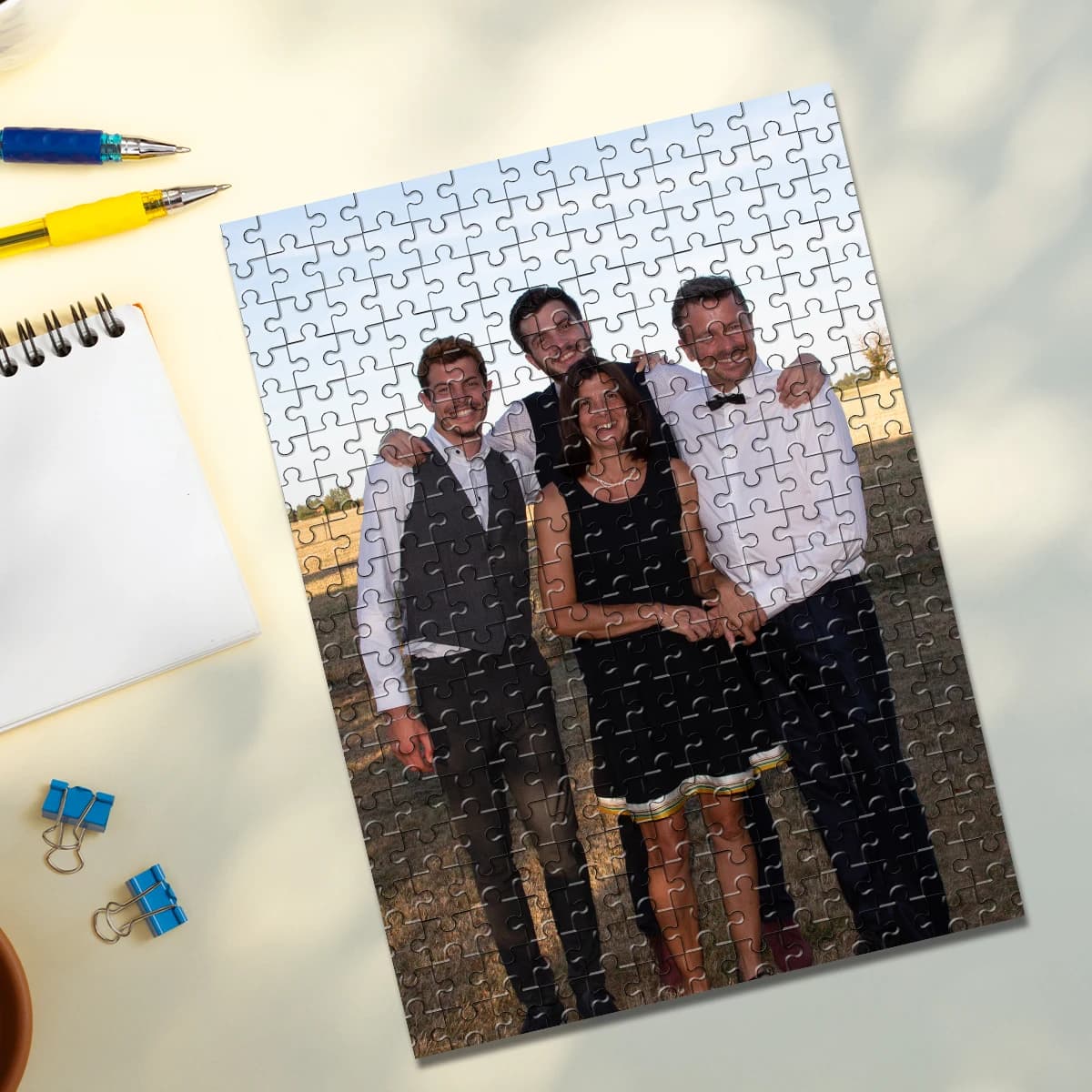 35/300/500/1084 pezzi Foto personalizzata personalizzata Puzzle Foto di famiglia Personalizza Puzzle per coppie Coppie Famiglia Natale