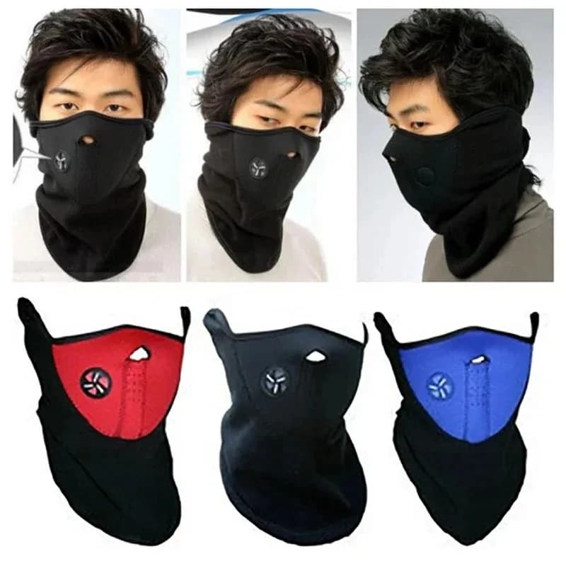1/2/3/4 Pezzi Nuova Maschera Termica in Pile per Moto Invernale, Balaclava Antivento, Scudo Facciale Caldo per la Guida, Maschere per Sport all'Aperto