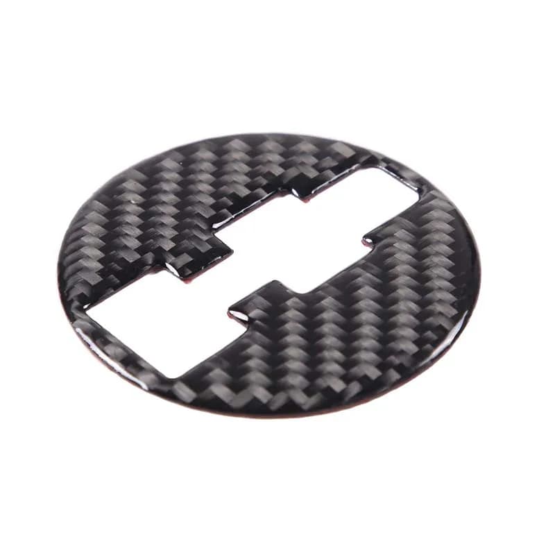 Per Hummer H3 2005-2009 Volante per auto in morbida fibra di carbonio Logo Copertura Trim Adesivo Accessori interni per auto