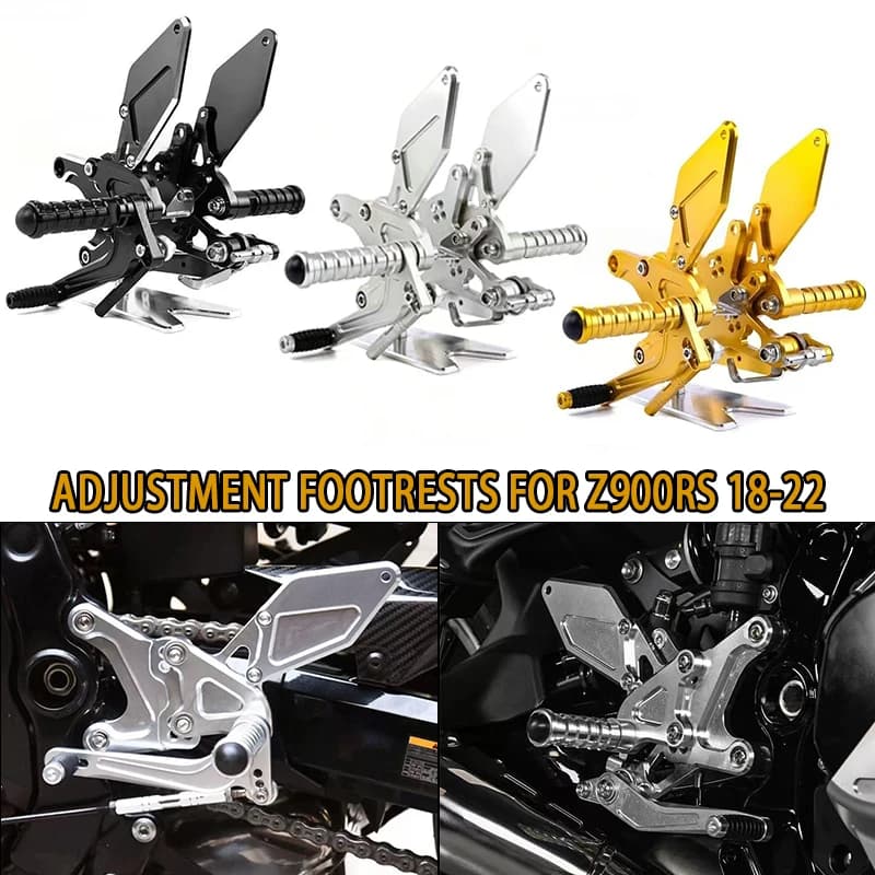 Pedane Regolabili Posteriori Moto per Kawasaki Z900 RS Z 900 RS Z900RS SE Cafe ABS 2018-2024