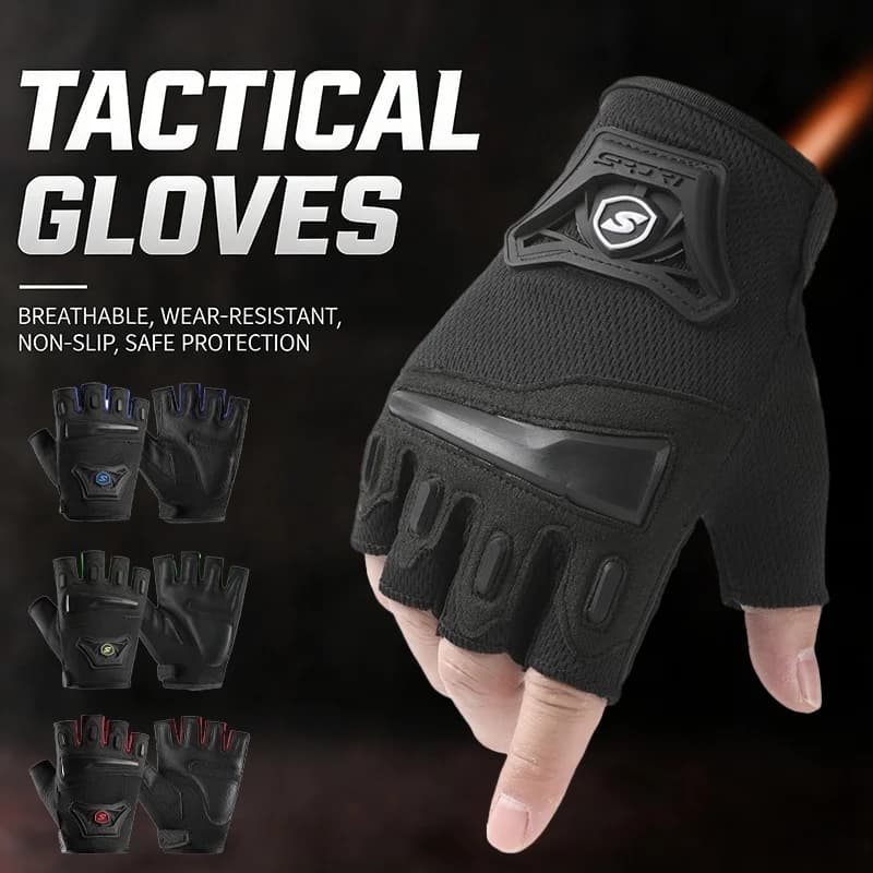 Anti-slip Cycling Gloves in Mid-Size, Breathable, Responsible, Adjustable, for Open Sports, Gym Training, Safety, Motorcycle