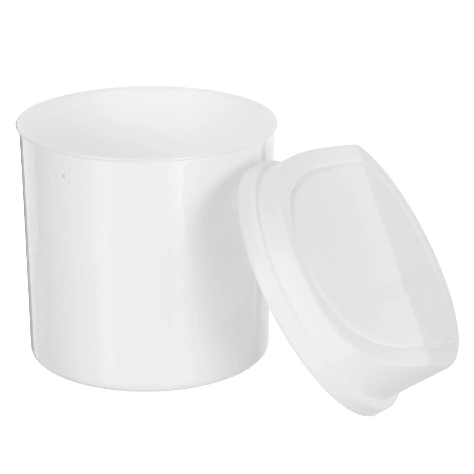 Mini Cestino da Scrivania Compatto da 2L con Coperchio Girevole, Contenitore per Rifiuti da Tavolo in Plastica per Ufficio e Piccoli Spazi