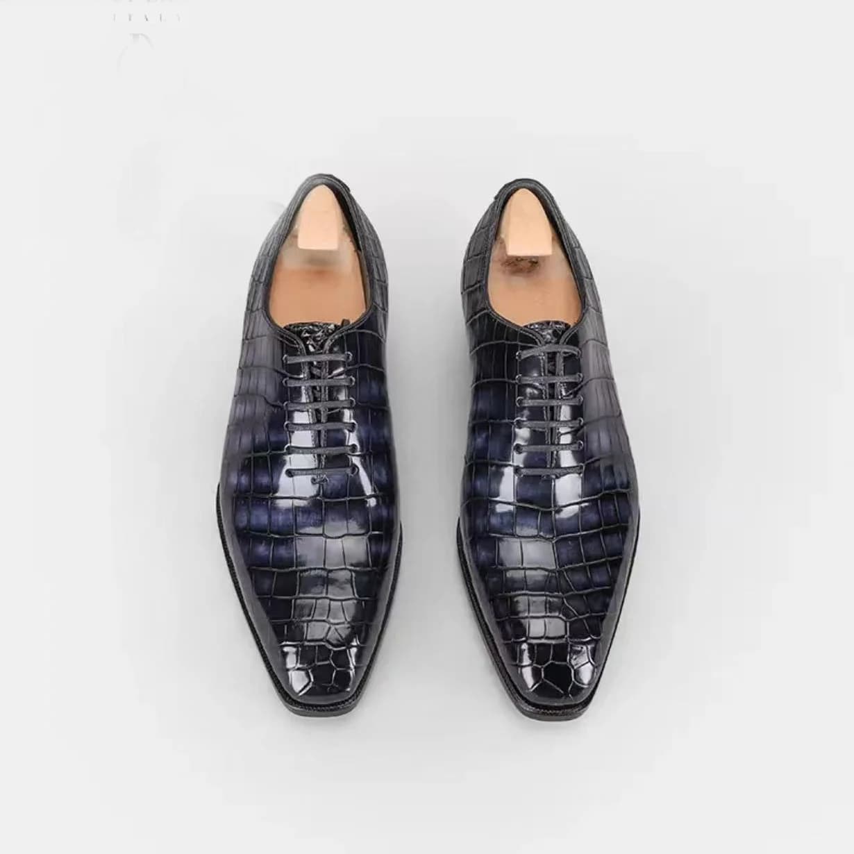 Nuovi arrivi Kexima: scarpe eleganti da uomo, scarpe da cerimonia, scarpe in pelle di coccodrillo per uomo, colore spazzolato