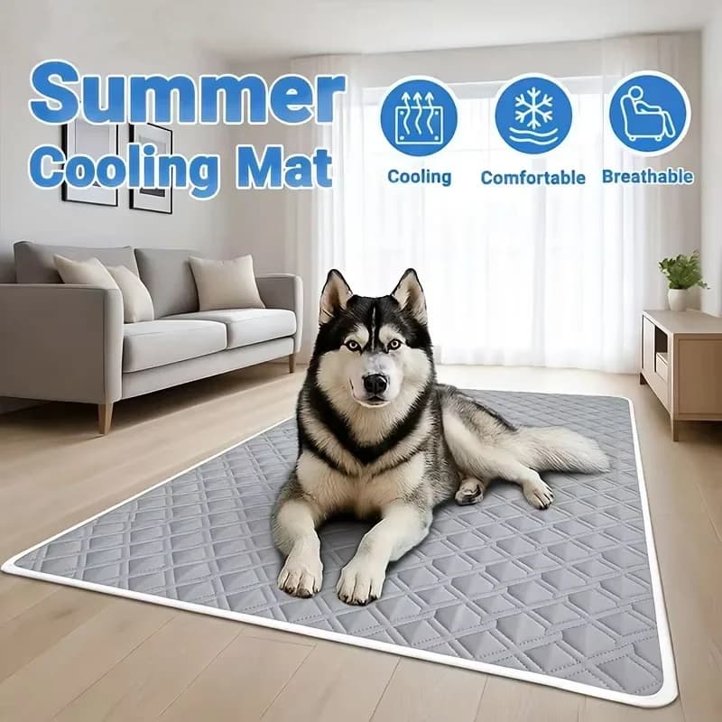 1PC Summer A Pet Cooling Pad Ceiling Washable And Anti Slip Bottom Large Dog Cooling Bed And Cat Ice Pad Cooling Pad For Pets