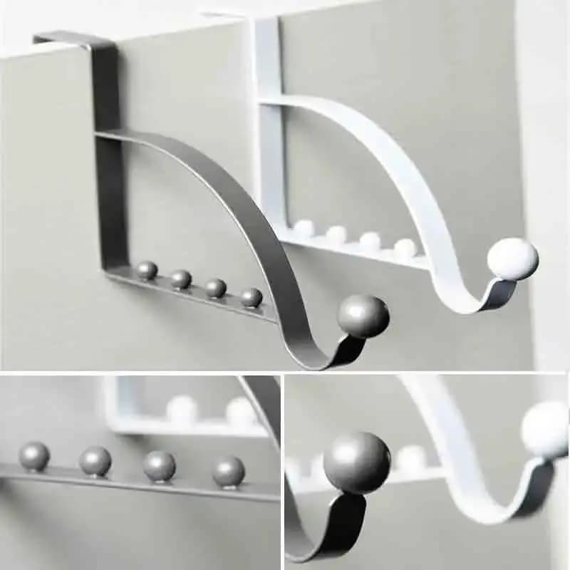 Gancio appendiabiti da porta per vestiti, cappelli, asciugamani - Ganci da parete per armadi e guardaroba in metallo per organizzazione domestica