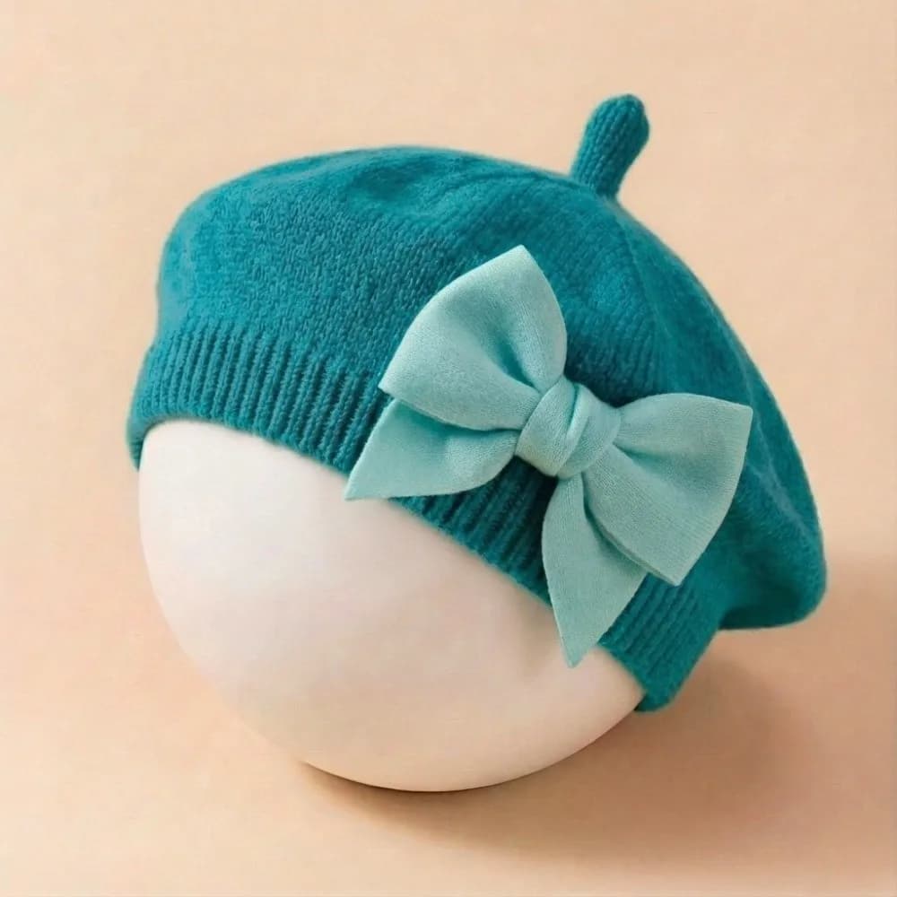 Berretto Hat Maid for Newborns, Unit Tint, Spring Accessories, Painter Hat, Soft Baby Cap 1-3 Years