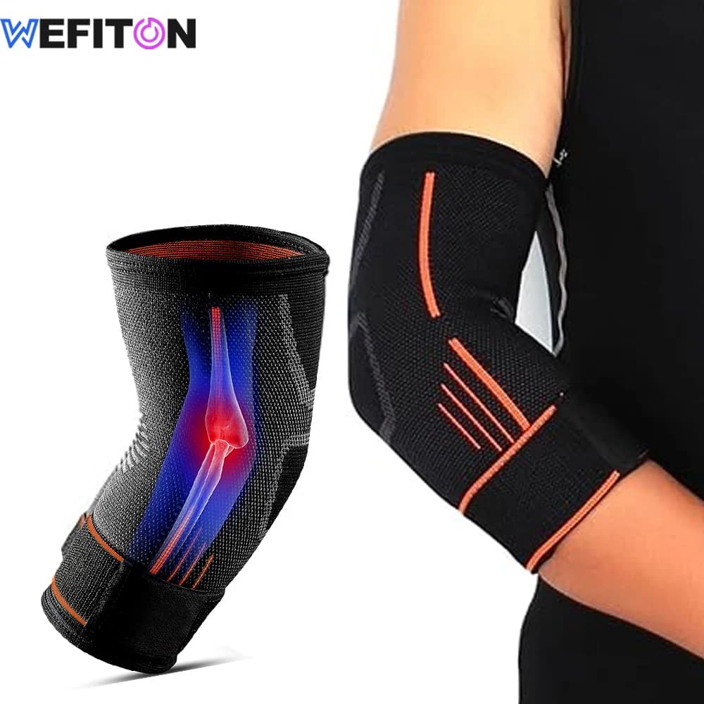 1PC Elbow Support Brace for Men Women,Breathable Compression Sleeve for Tennis Elbow Golf ,Adjustable Arm Band for Weightlifting