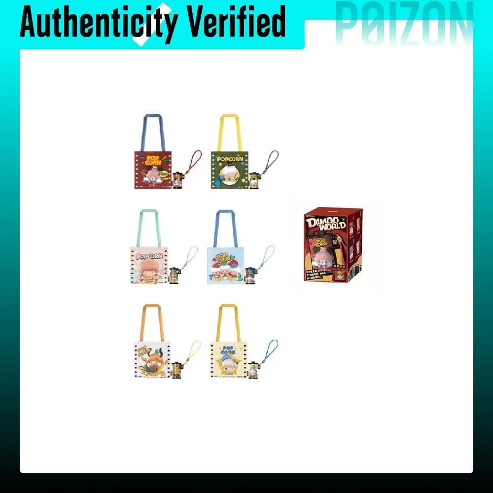 POP MART DIMOO WORLD X Storage Bag Toy Passport Holder Mystery Boxes Single Mystery Box/Full Box 6 Pcs PPMT-2503-0022