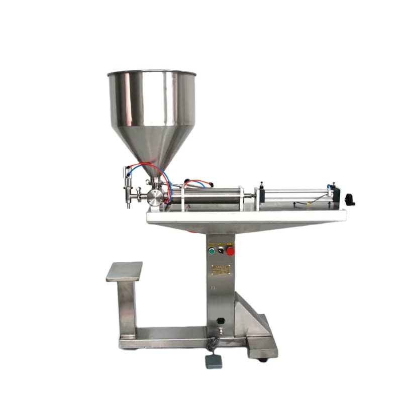 5-5000 ml semiautomatic machine for filling small water bottles, liquids, drinks, oils, creams, pneumatically operated