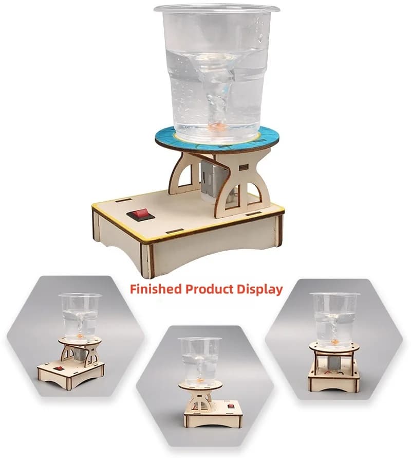Kids DIY Science Puzzle Toy STEM Technological Physics Learning Kit Funny Electric Eddy Simulation Educational Teaching Aids