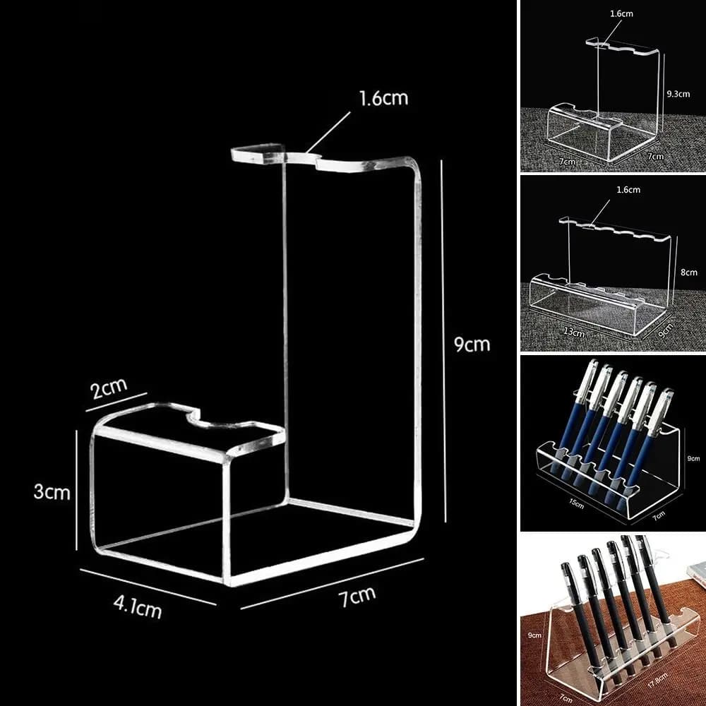 Multifunctional acrylic creative stationery display pen holder