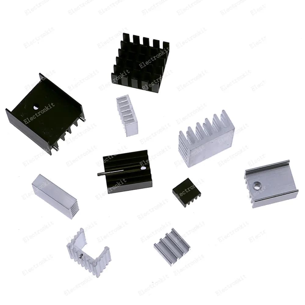 33 pcs Kit Heat Dissiper Cooling Device Raspberry Pi VRAM CPU GPU VGA IC Laptop LED MOSFET Transistor SCR Voltage Regulator