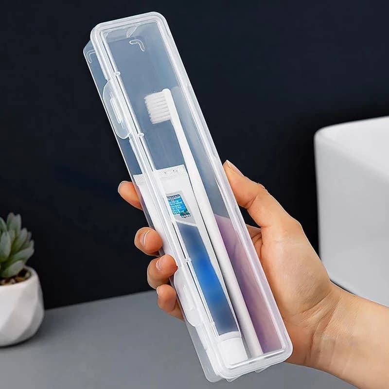 CALDO ❗ Accessori pratici da viaggio Scatola per spazzolino portatile Custodia per spazzolino da viaggio in plastica Organizzatore trasparente per portaspazzolino