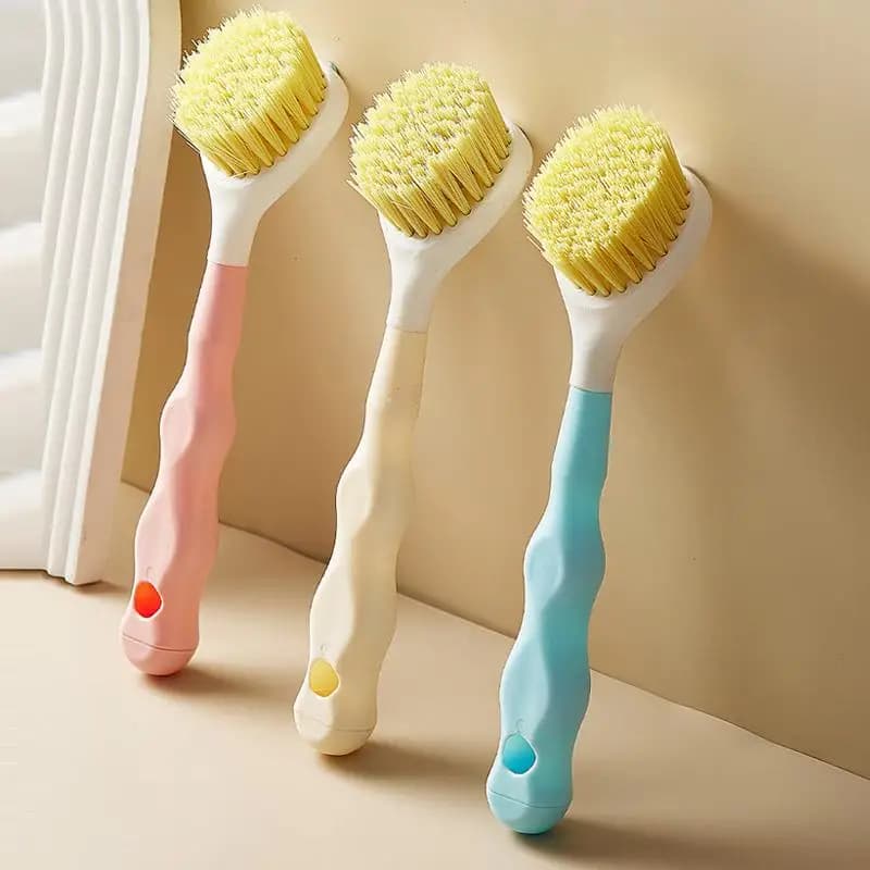 Spazzola WC a S piccola per bambini, spazzola per la pulizia del WC con testa pieghevole, strumento per la pulizia del bagno domestico