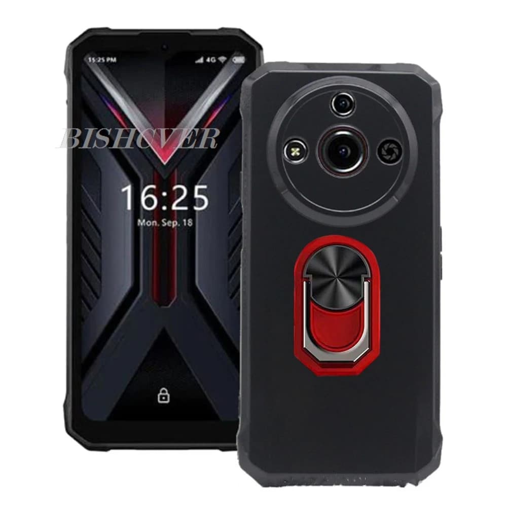For HOTWAV T7S 6.52" 2025 HOTWAV T7S HOTWAV T7 Back Ring Holder Bracket Case Smartphone TPU Soft Silicone Cover