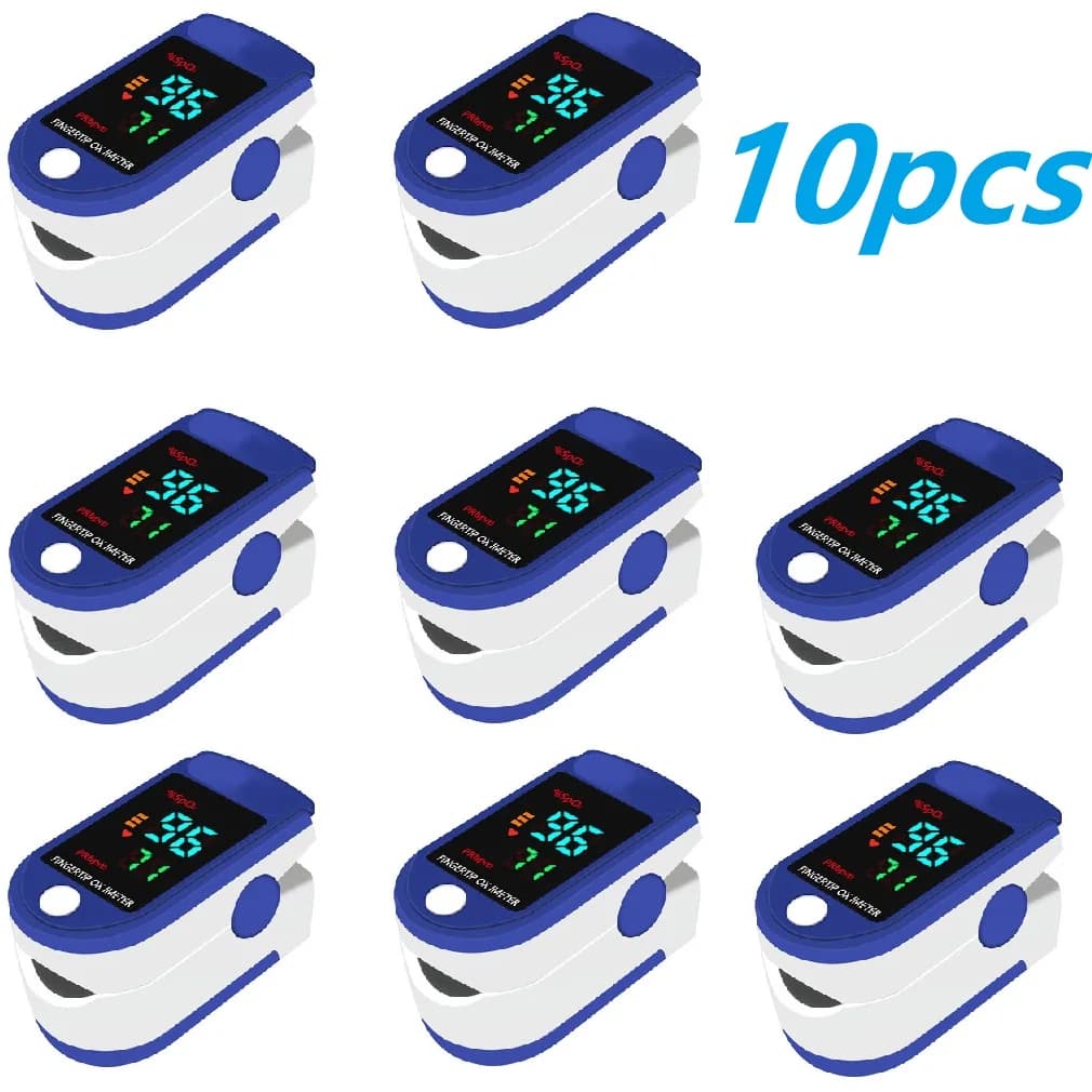 10PCS LK87 Portable finger pulse oximeter Blood oxygen saturation monitor with LCD finger pulse oximeter Tigital heart rate
