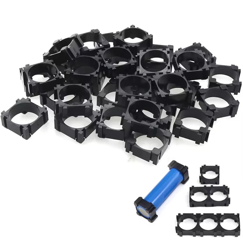 100Pcs 18650 Battery Holder Cylindrical Plastic Spacer Case Li-ion Cell Holder Anti Vibration Bracket For DIY Battery Pack Kit