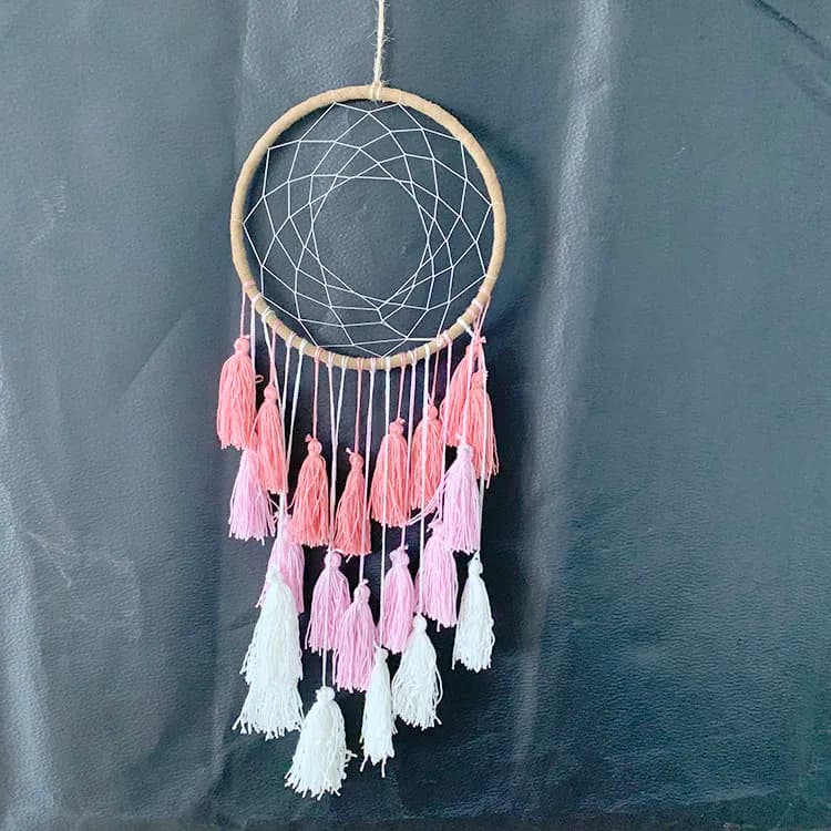 Bedroom living room nursery hand knitted handmade dream catcher girl gifts