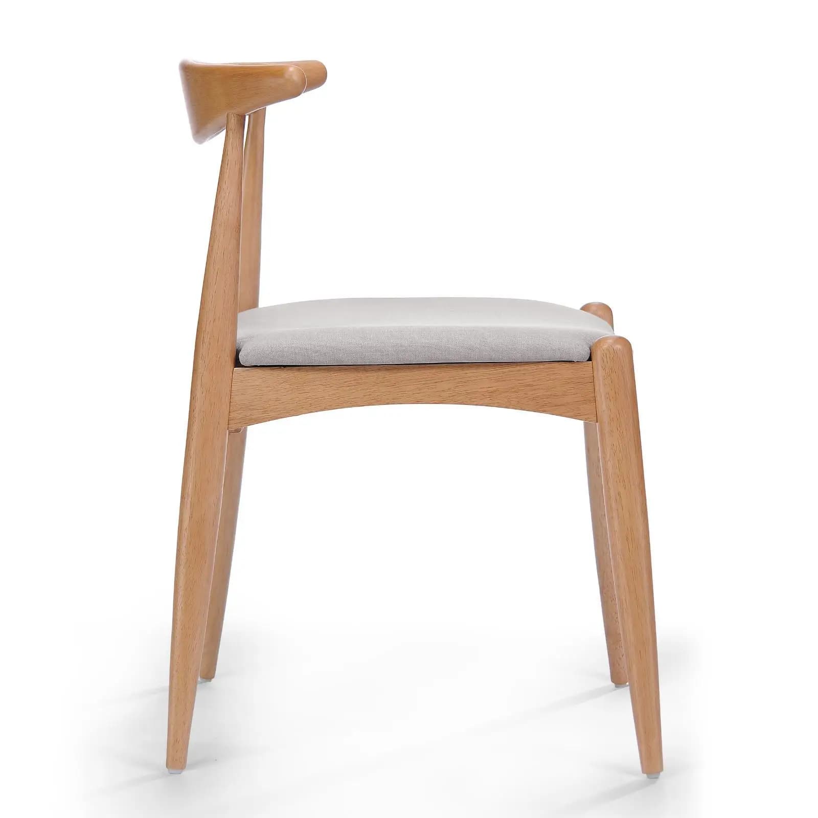 Sedie da Pranzo in Legno Imbottite e Confortevoli, Ergonomiche, Colore Beige Naturale, per Cucina e Piccoli Raduni
