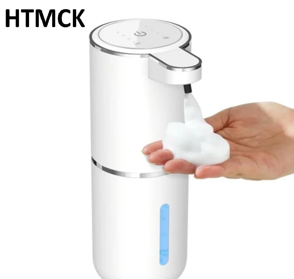 Rechargeable soap dispenser with disinfecting bubble machine for vertical wall hands without multi-speed contact with intelligent sensor